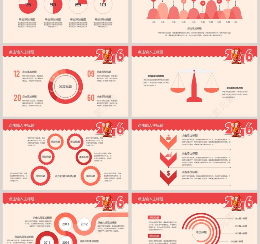 2019工作汇报年度总结PPT模板第3张