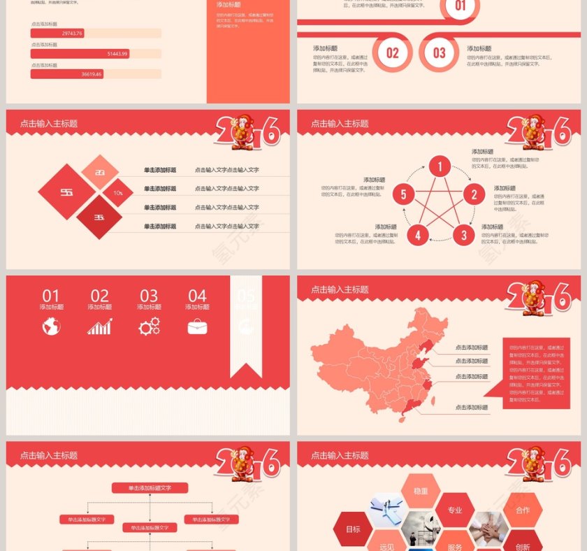 2019工作汇报年度总结PPT模板第6张