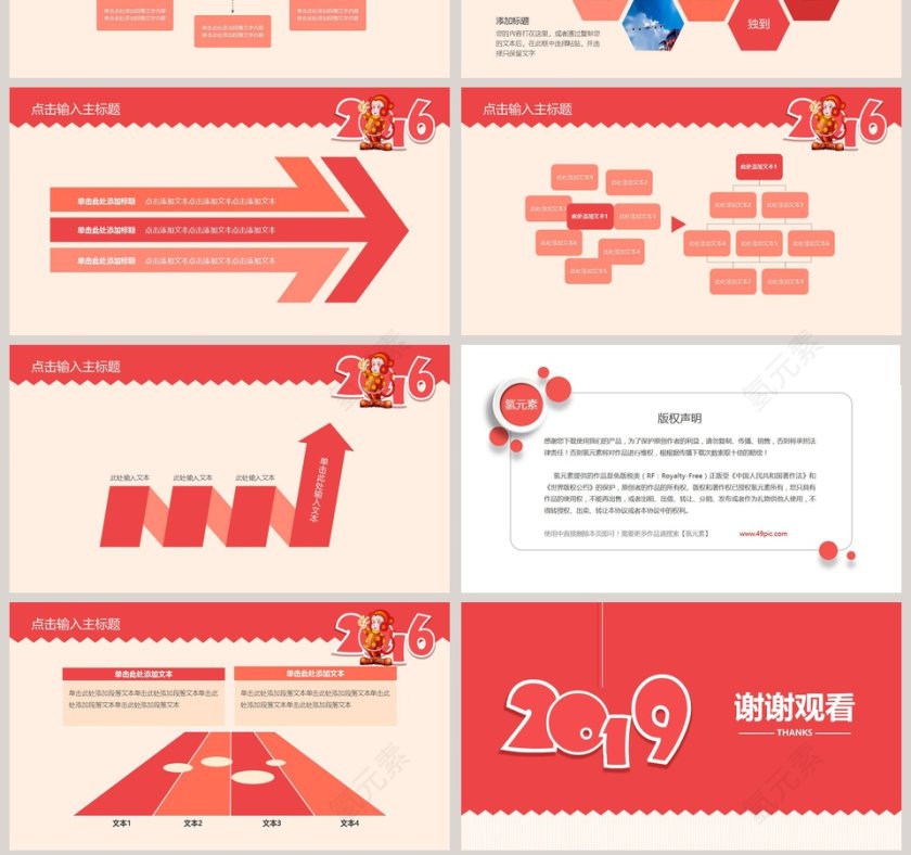 2019工作汇报年度总结PPT模板第7张