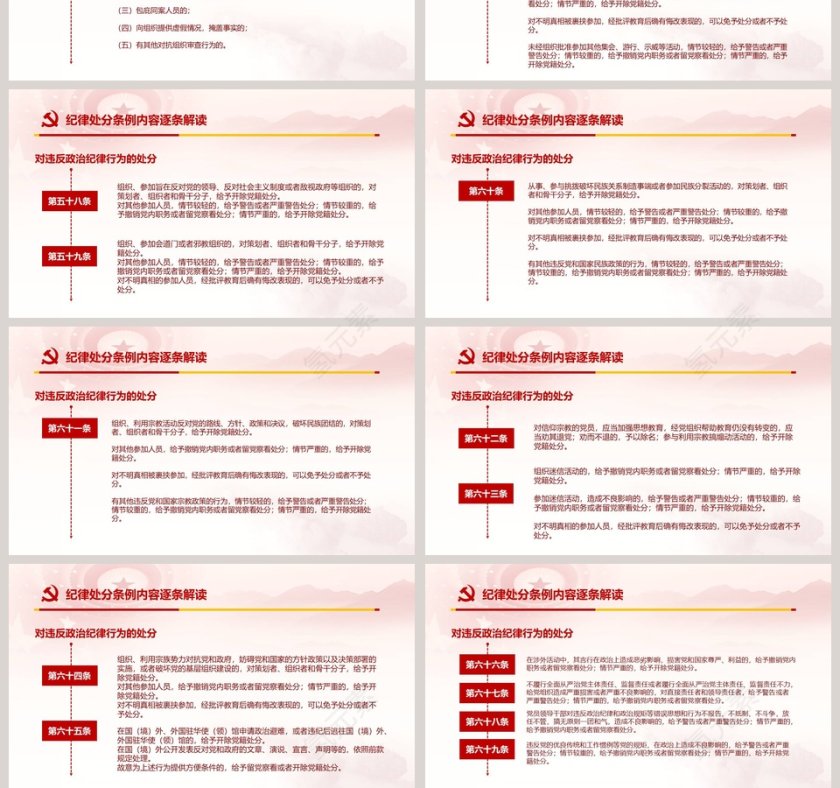 2019年新修订中国共产党纪律处分条例ppt第10张