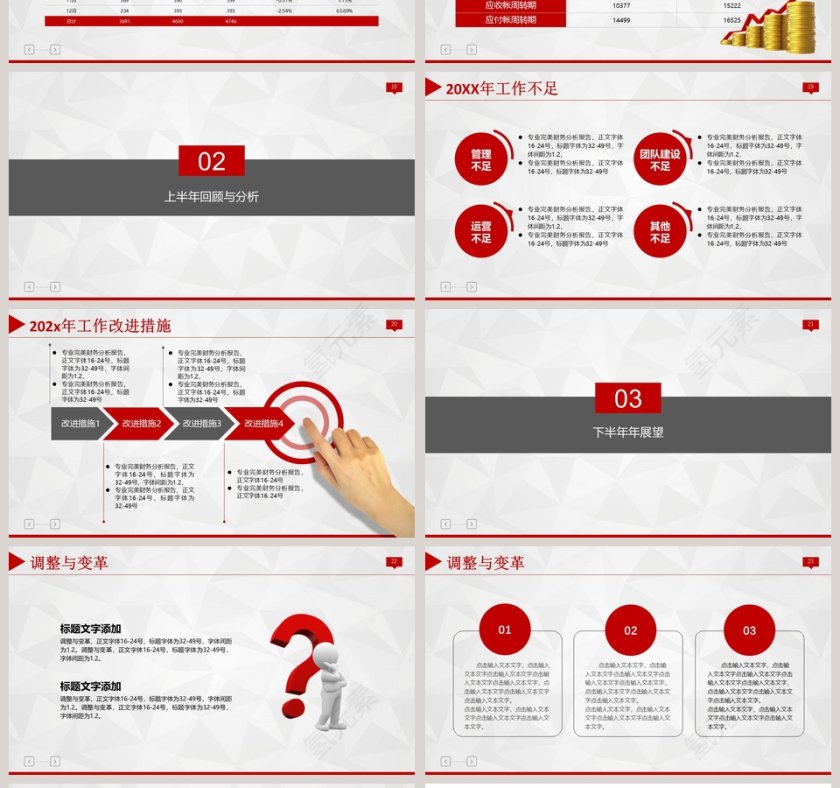财务企业上半年工作总结汇报PPT第4张