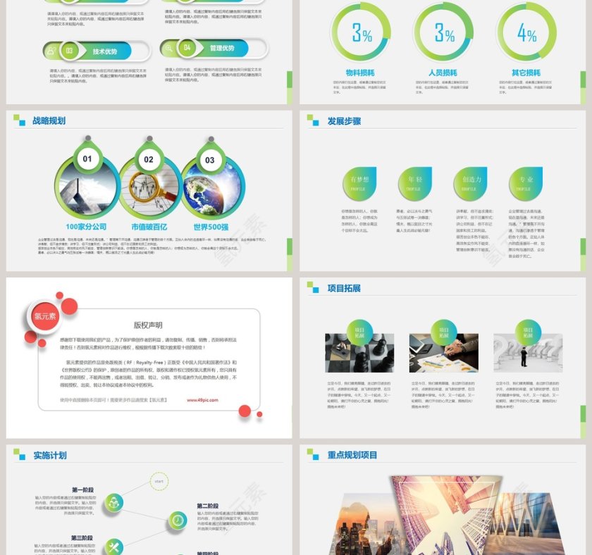企业宣传创业融资PPT模板第6张