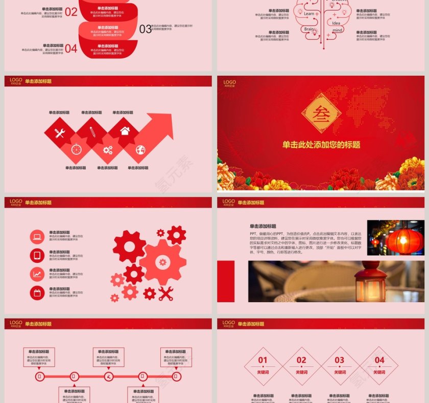 企业年会策划方案通用品牌PPT模板第3张