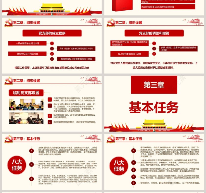 中国共产党支部工作条例（试行）党课第4张