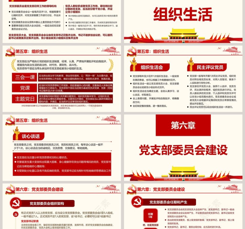 中国共产党支部工作条例（试行）党课第6张