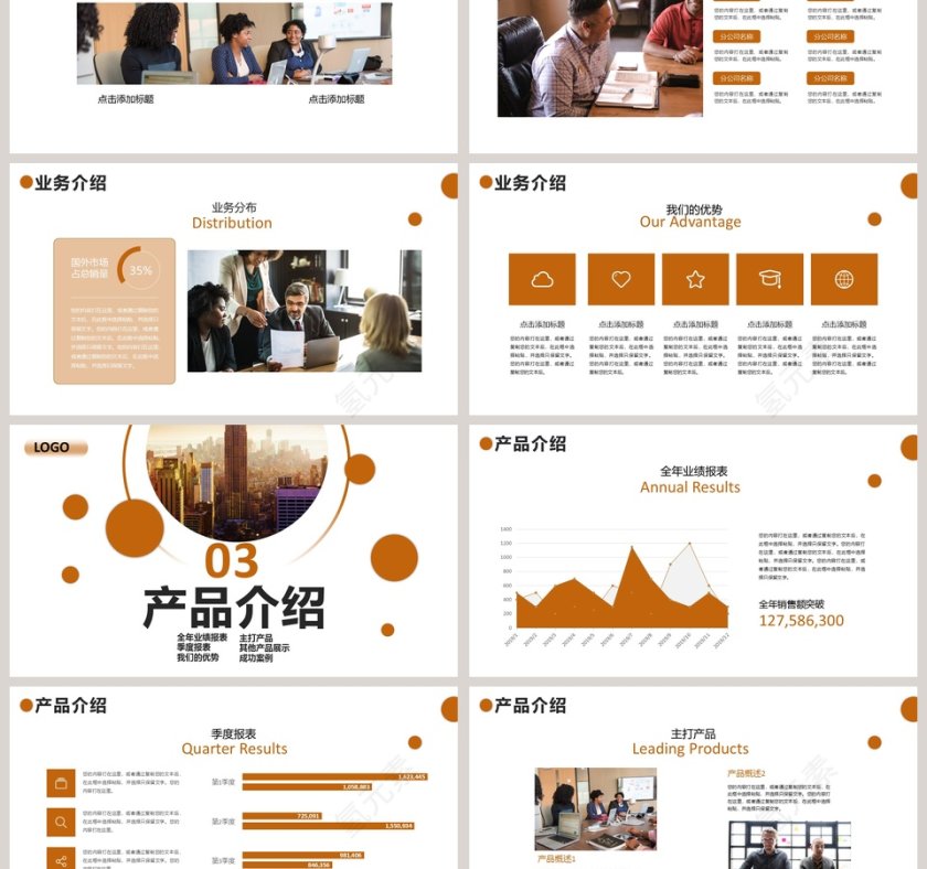 企业宣传产品介绍PPT模板第3张
