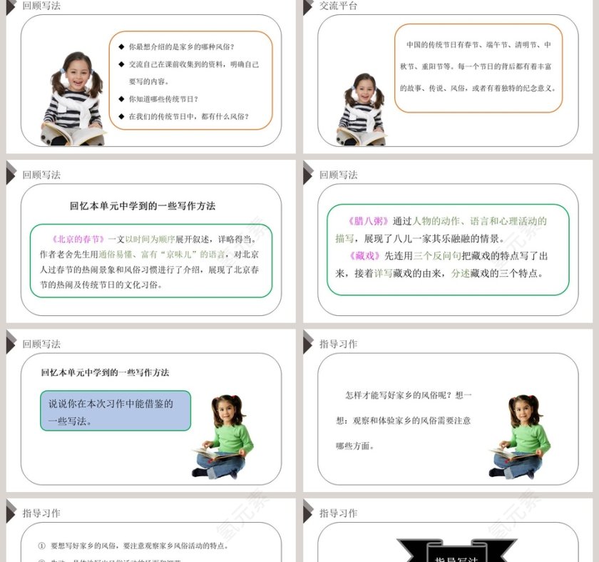 部编版六年级语文下册习作家乡的风俗语文课件PPT第2张