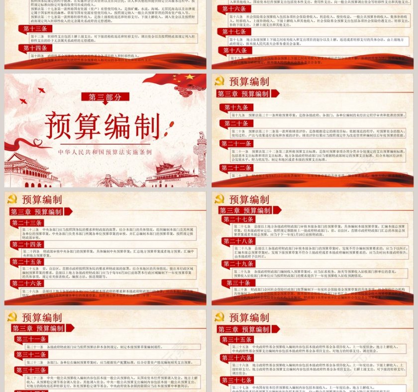 中华人民共和国预算法实施条例解读PPT模板第3张