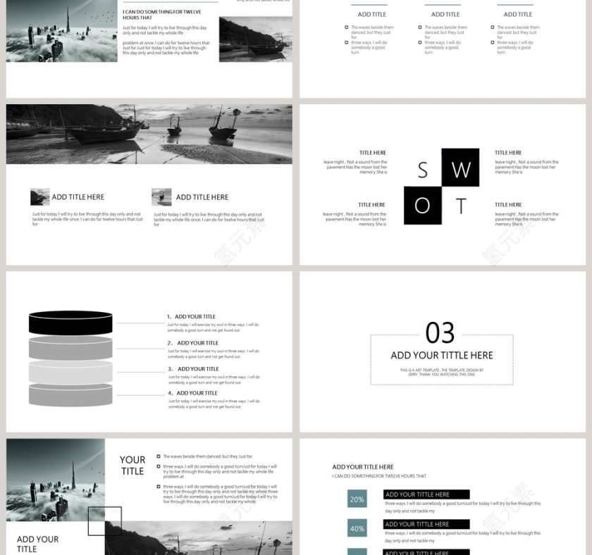 欧美极简PPT商务汇报产品推介通用ppt模板第3张