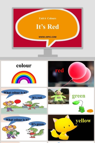 Its Red-Unit 6  Colours教学ppt课件