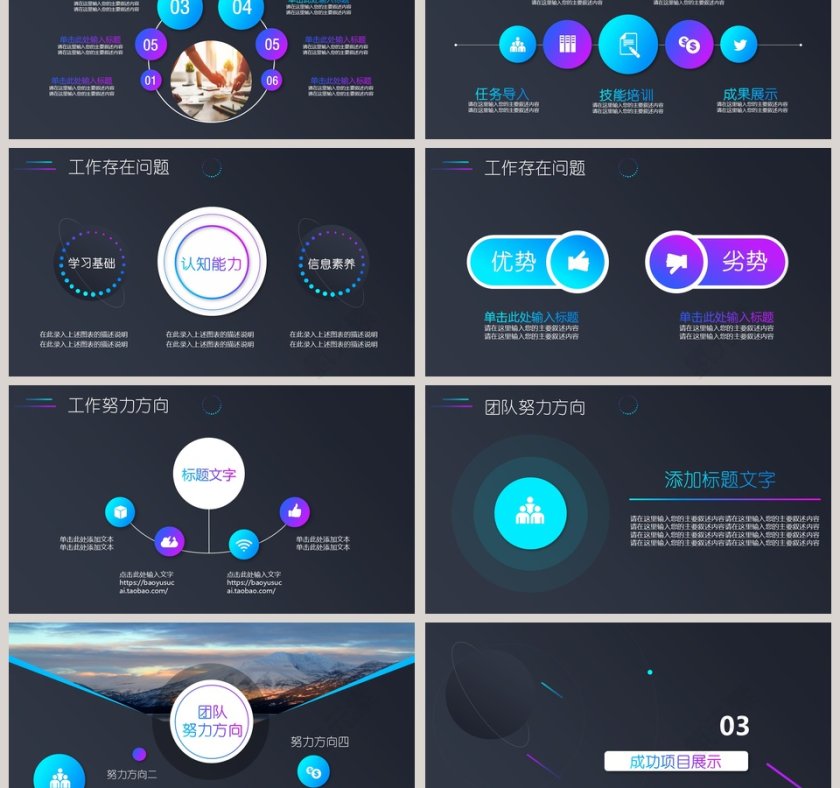 年终汇报总结PPT模板第3张