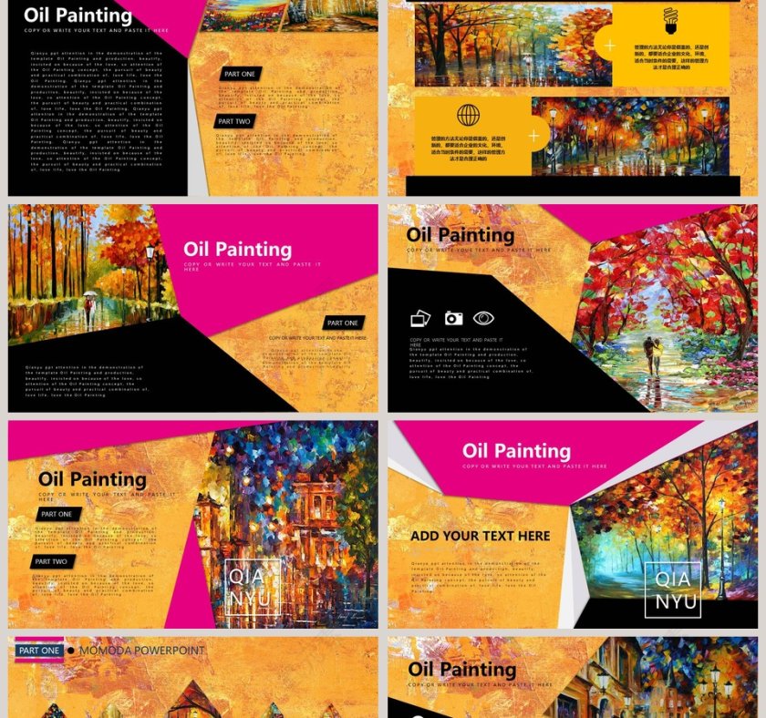 油画风格 PPT第2张