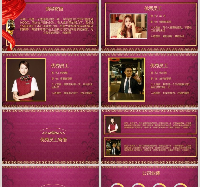 经典大气风格年终总结暨年会PPT第2张