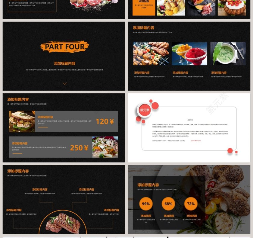 餐饮美食行业模板餐饮产品介绍ppt第4张