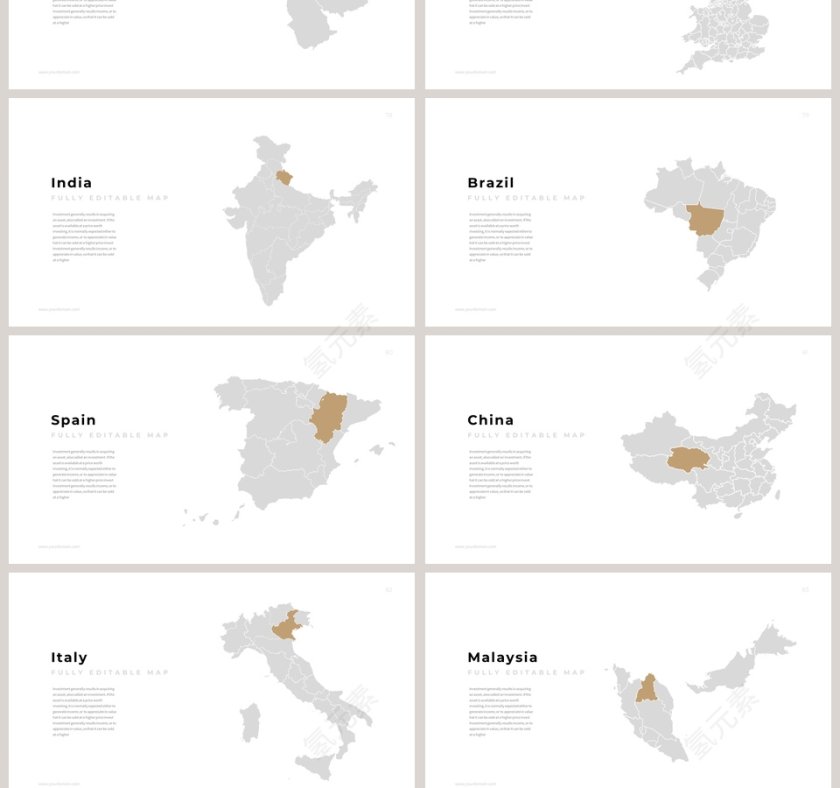 欧美极简PPT杂志风创业书PPT模板第13张