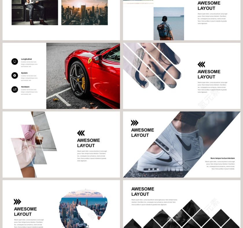 欧美简约杂志风通用模板第3张