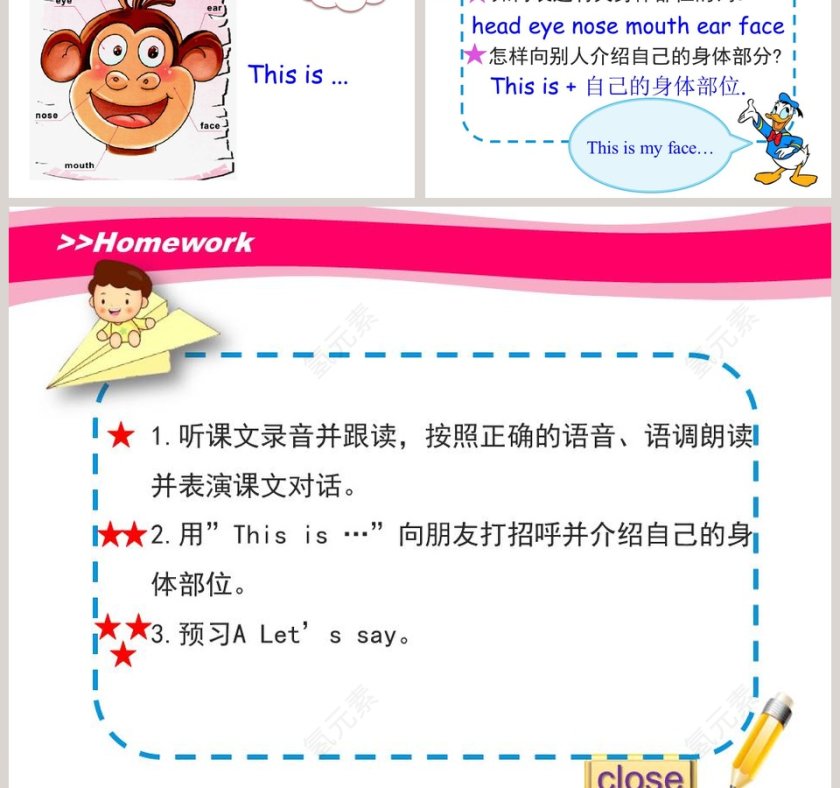 Unit1 My BodyPart A Draw yourselfLets learn教学ppt课件第5张