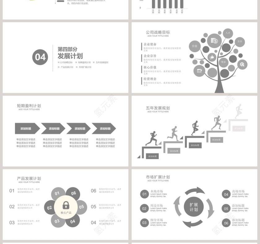 商务大气创业商业融资计划书PPT模板第4张