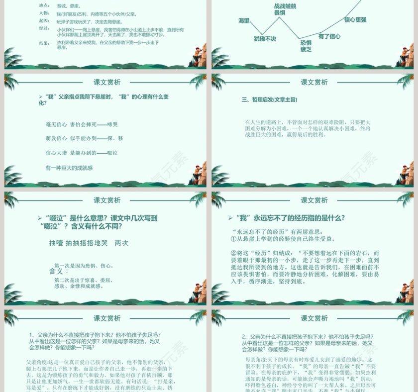 语文课件范本PPT-走一步，再走一步 第3张