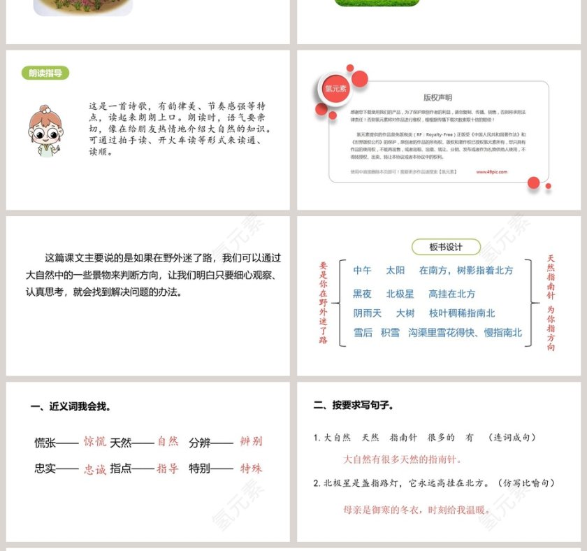 课文解读要是你在野外迷了路语文课件PPT第4张