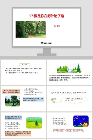 课文解读要是你在野外迷了路语文课件PPT