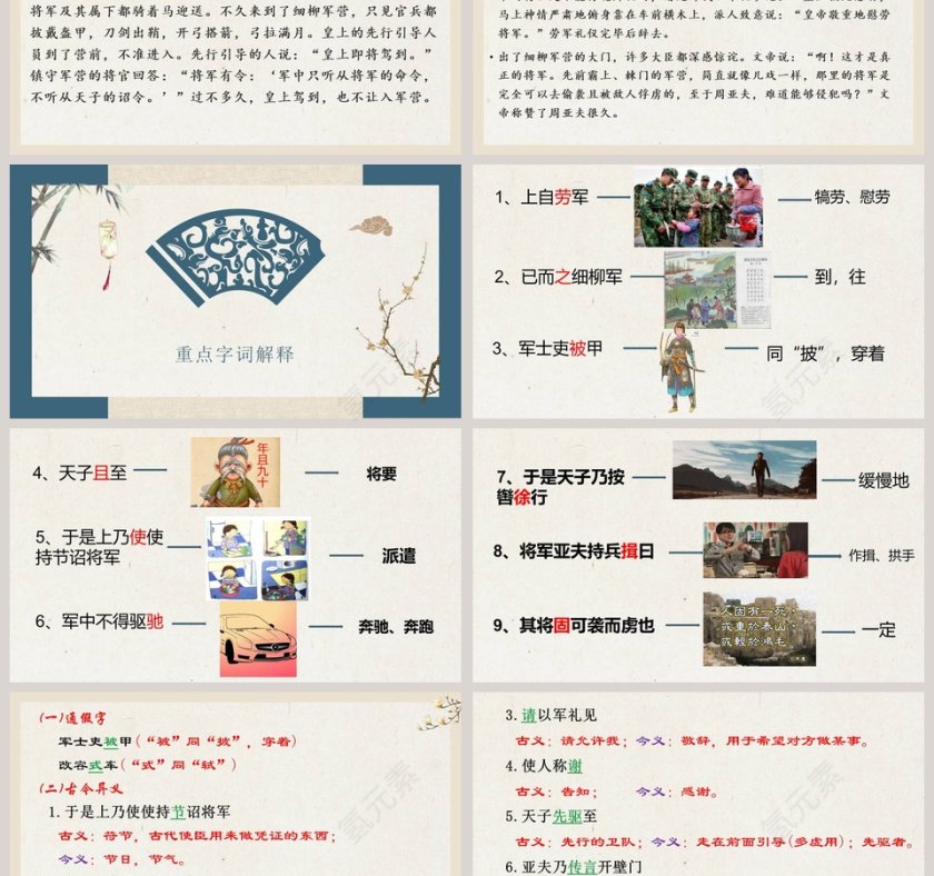 课文解析周亚夫军细柳语文课件PPT第3张