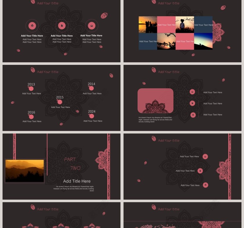 复古主题PPT模板第2张