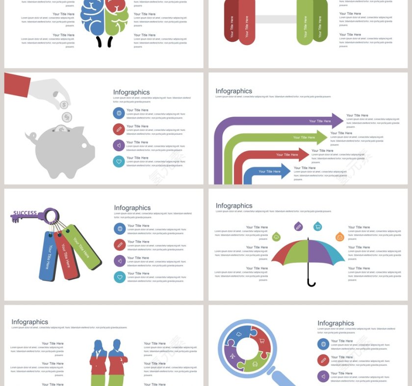 创意图形可视化图表集第3张