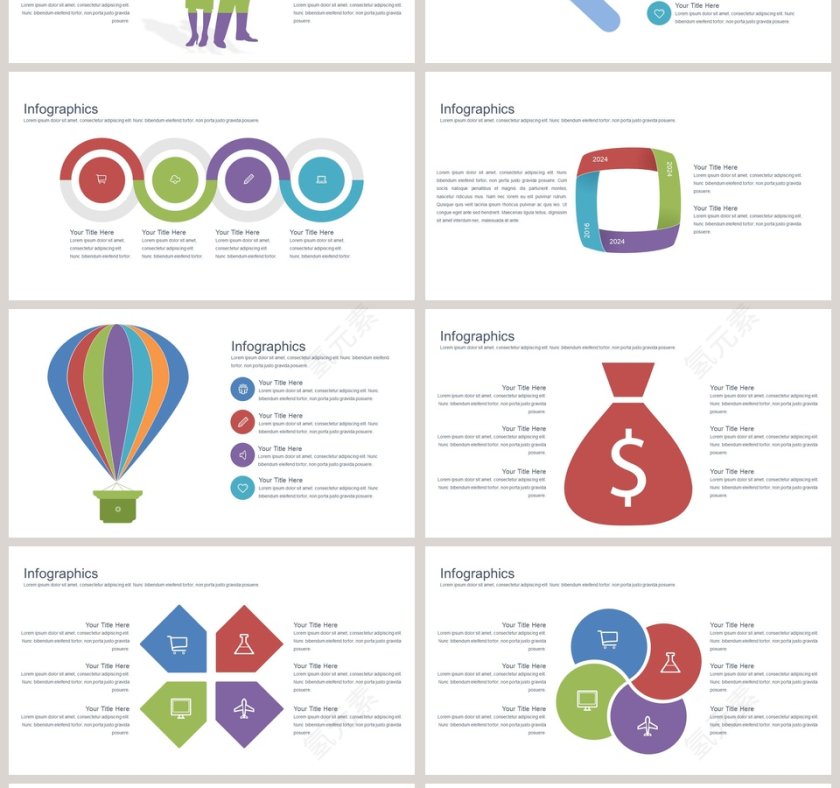 创意图形可视化图表集第4张