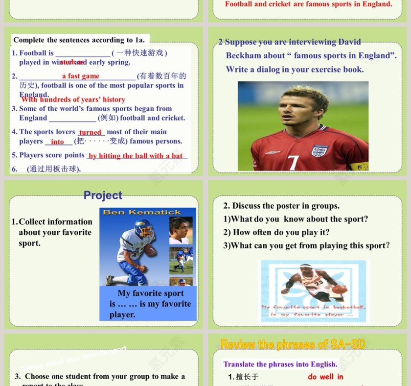 Unit 1  Topic 2-We should learn teamwork教学ppt课件第4张