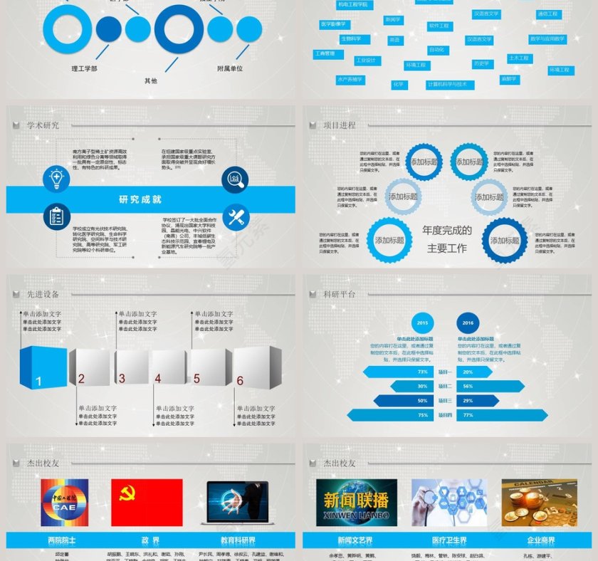 简约西北大学毕业论文答辩PPT模板第3张