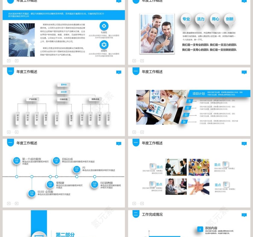 新年工作计划述职报告PPT第2张