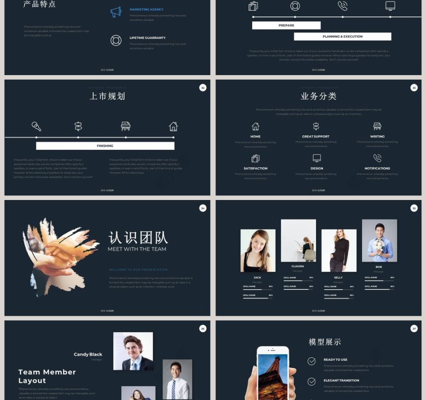 时尚风格创意产品发布会PPT第6张