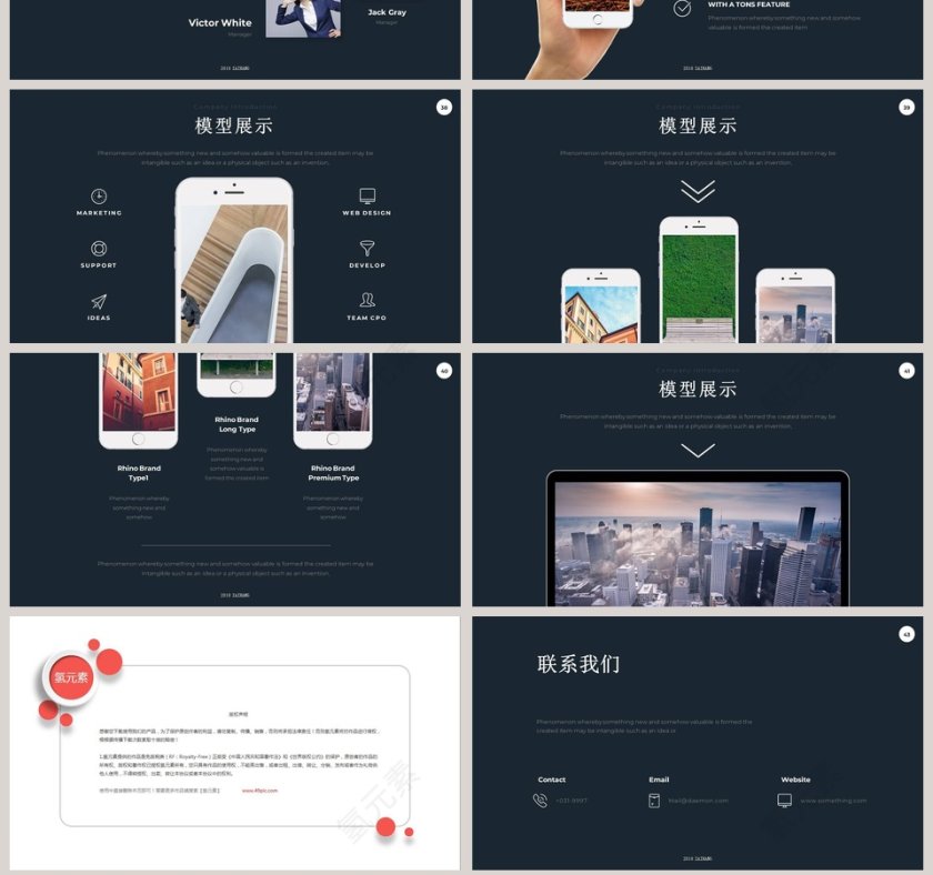 时尚风格创意产品发布会PPT第7张