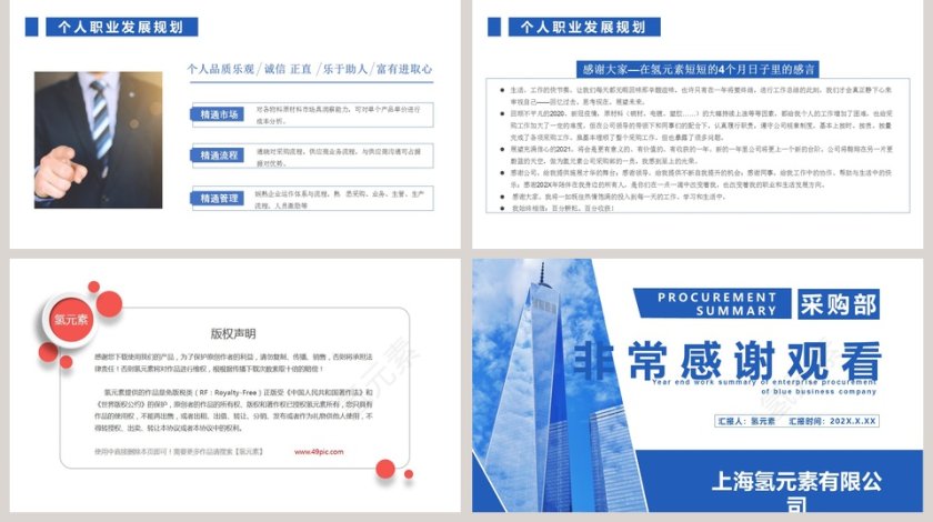 年度工作总结汇报PPT模板第5张