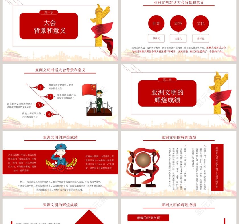 习近平在亚洲文明对话大会开幕式上的主旨演讲解读PPT模板第2张