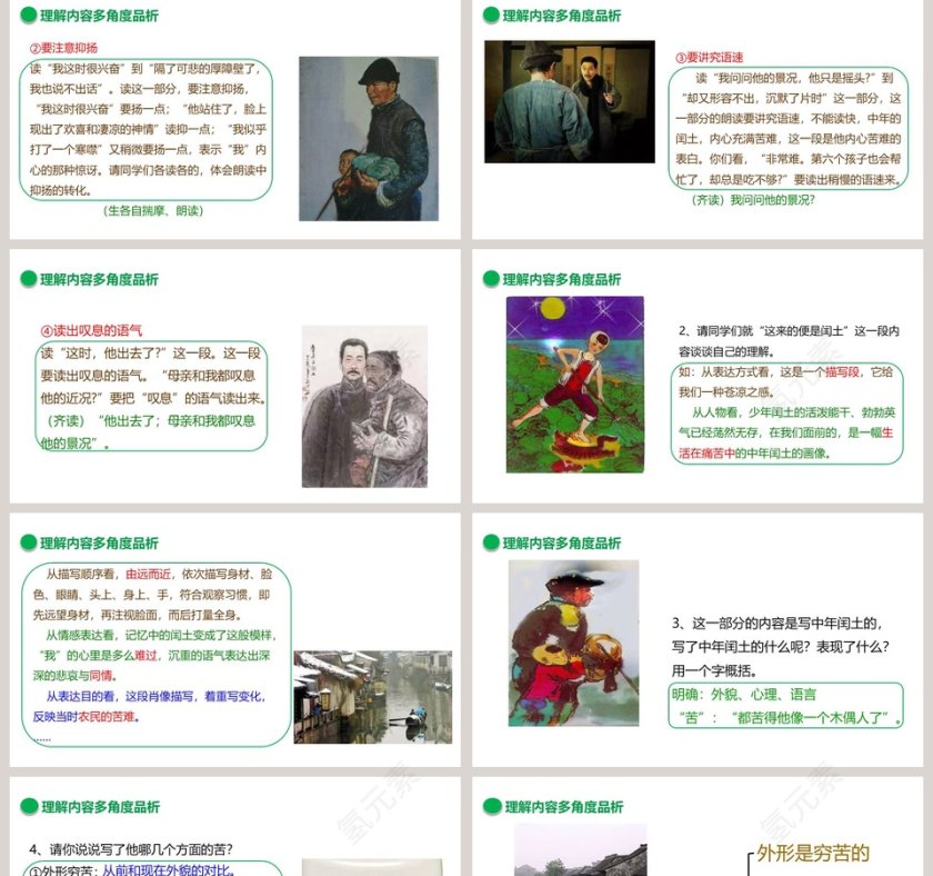 部编版九年级语文上册故乡语文课件PPT第2张