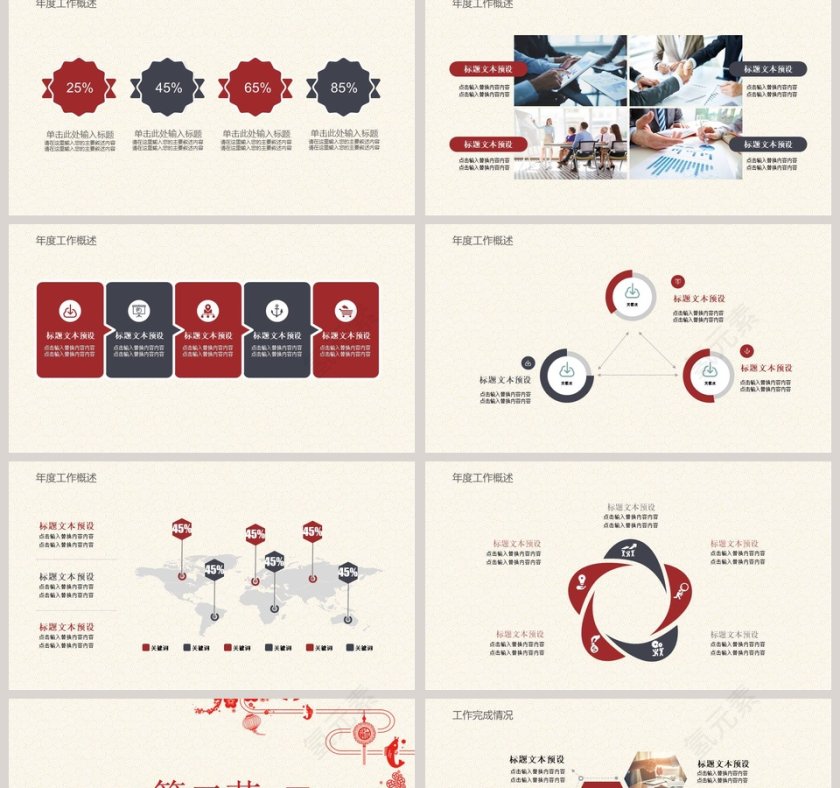 公司简约大气述职报告ppt模板第2张