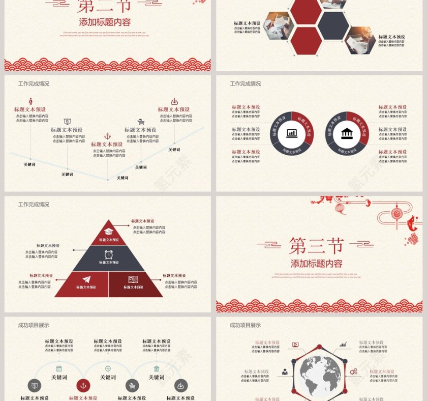 公司简约大气述职报告ppt模板第3张