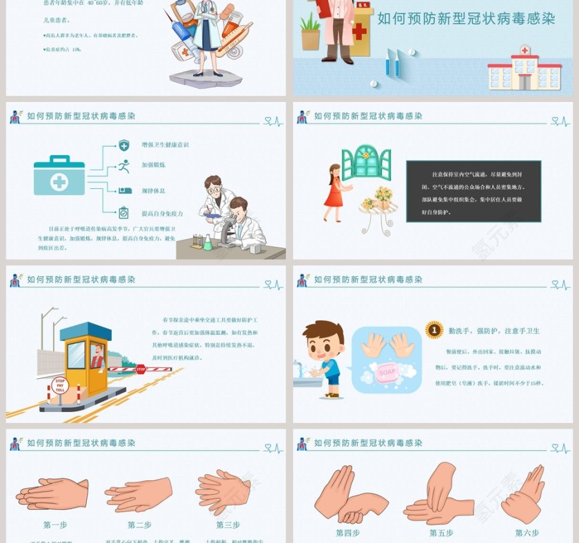 新型冠状病毒感染肺炎预防知识PPT模板第3张