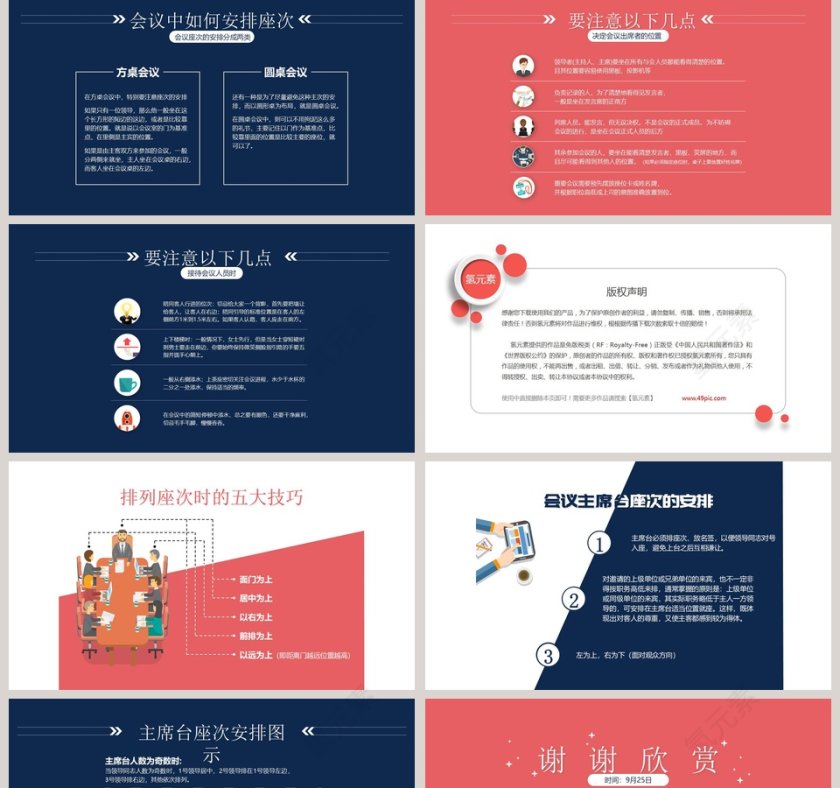  会议座次礼仪培训商务礼仪PPT第2张