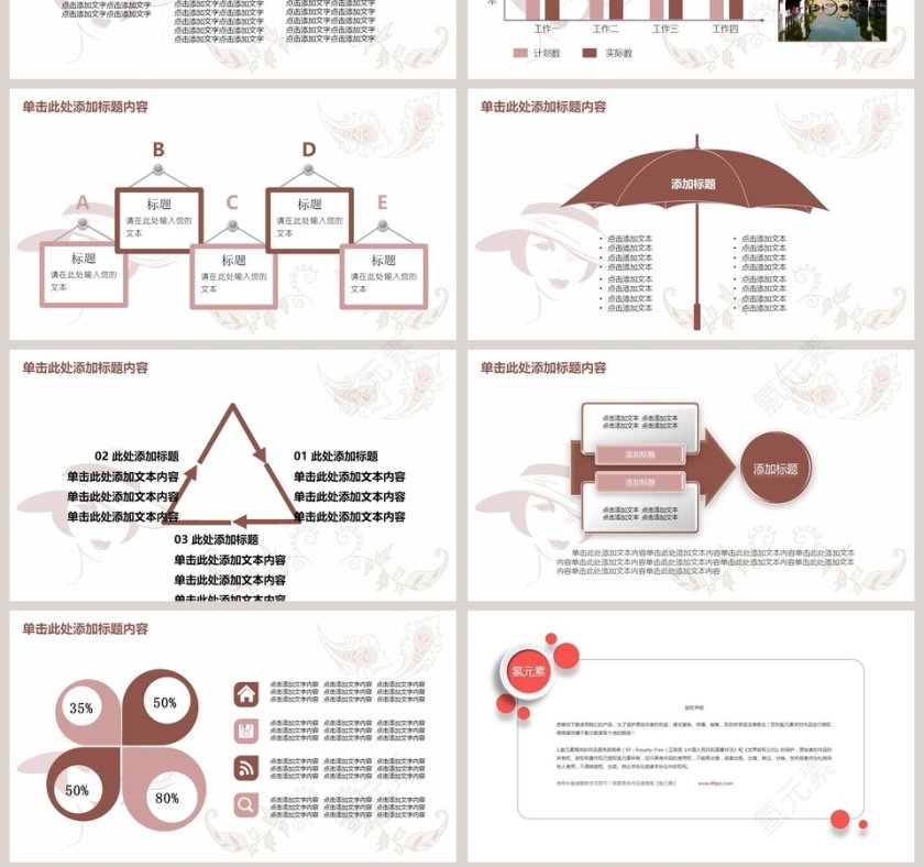 时尚美容美发化妆PPT模版美容产品介绍ppt第7张