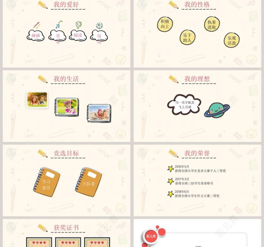 小学生班干部竞选儿童自我介绍PPT第2张