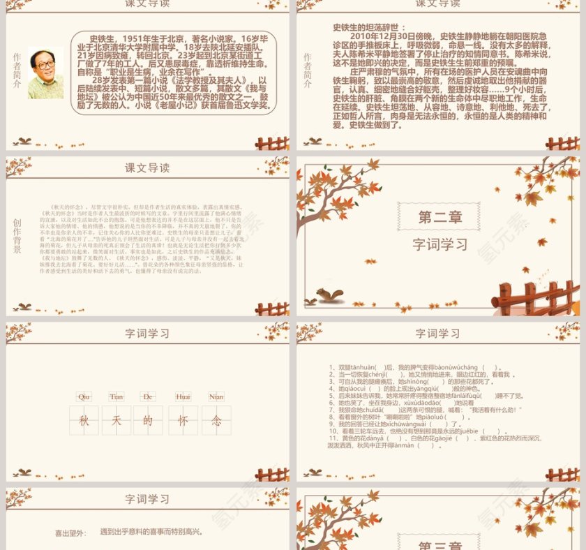 初中语文课件PPT《秋天的怀念 》  第2张