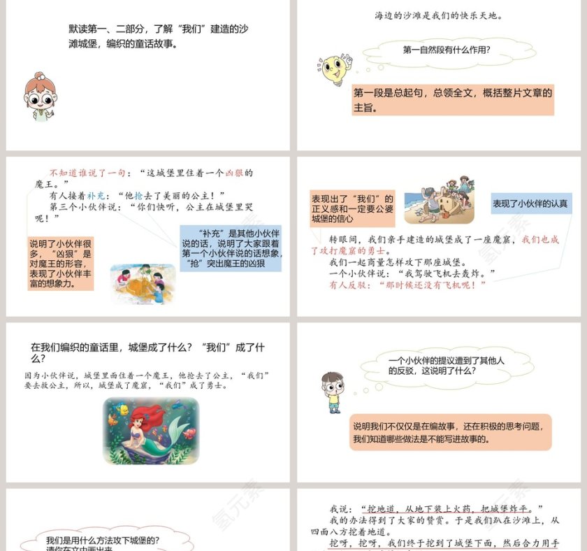 课文解读沙滩上的童话语文课件PPT第2张