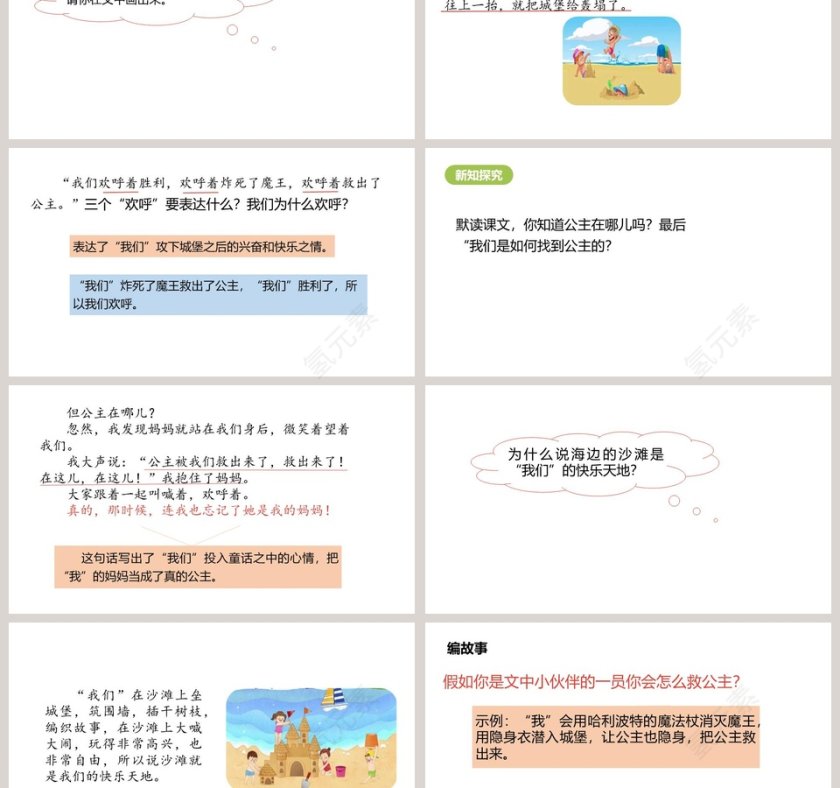 课文解读沙滩上的童话语文课件PPT第3张