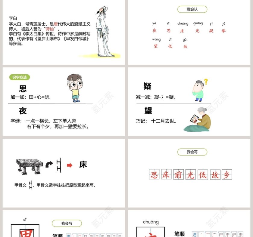 诗词赏析静夜思语文课件PPT第2张