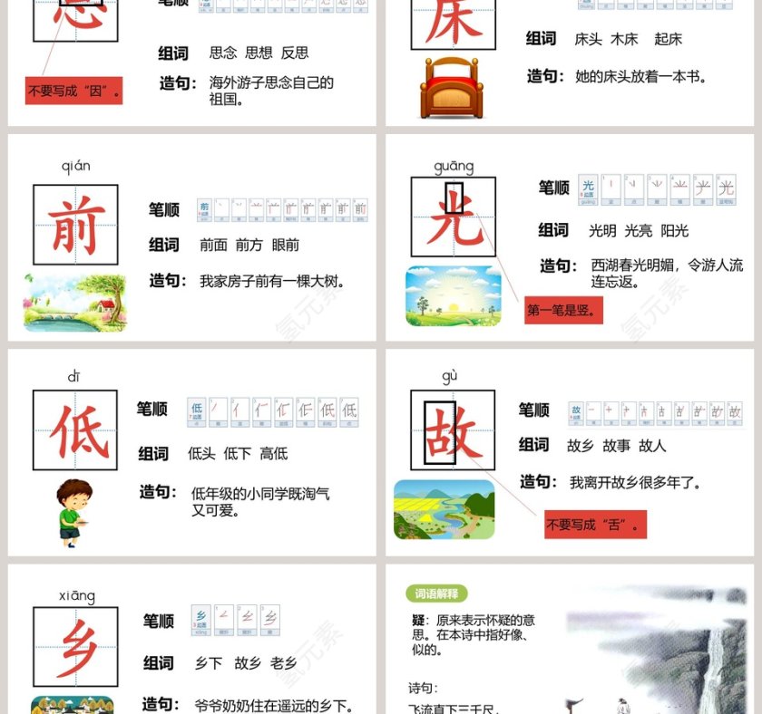 诗词赏析静夜思语文课件PPT第3张