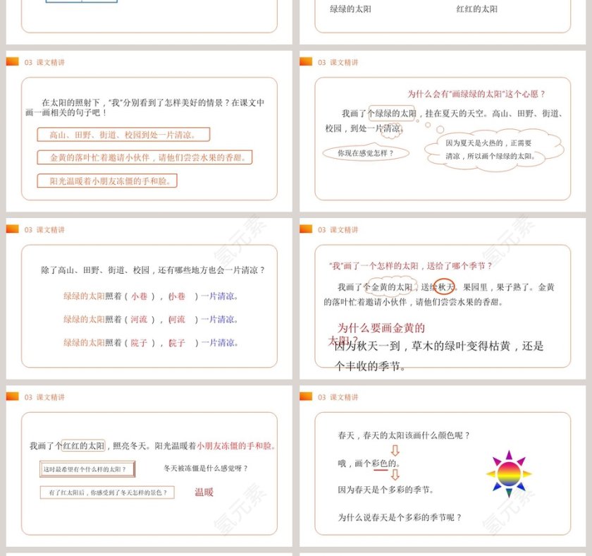 部编版一年级语文下册四个太阳语文课件PPT第4张