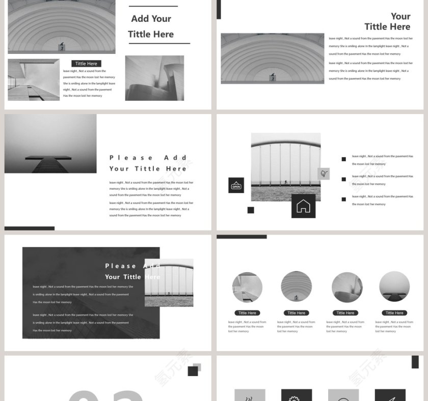 欧美极简PPT杂志风创业书PPT模板第2张